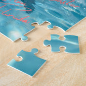 Frohe Ostern Florida Strand Flamingos und Delfin Puzzle (Seite)