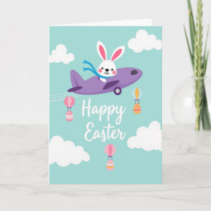 Frohe Ostern Flugreise Karte