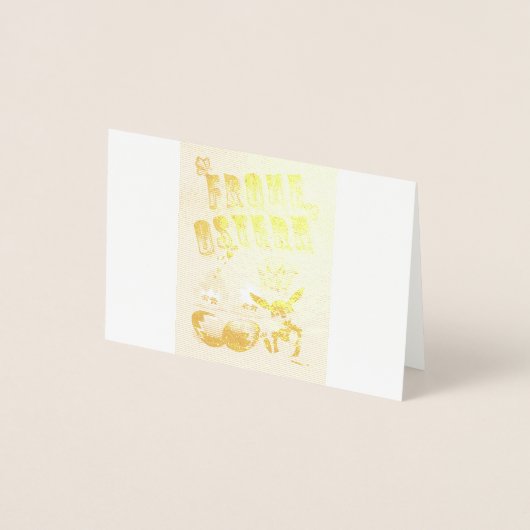 Frohe Ostern Folienkarte (Vorderseite)