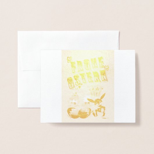 Frohe Ostern Folienkarte (Vorderseite mit Umschlag)