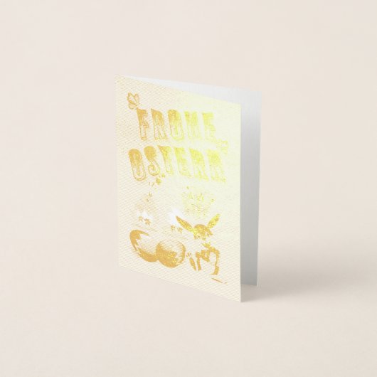 Frohe Ostern Folienkarte (Vorderseite)