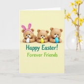 Frohe Ostern Forever Friends Karte (Gelbe Blume)