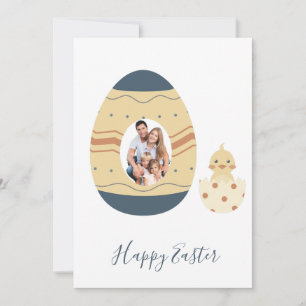 Frohe Ostern Foto Boho Chic Feiertagskarte