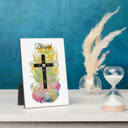 Frohe Ostern Fotoplatte (Seite)