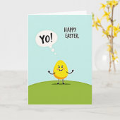 Frohe Ostern Freund Karte (Gelbe Blume)