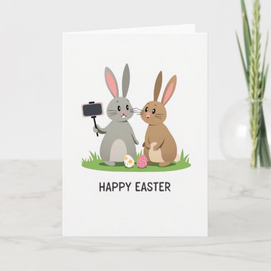 Frohe Ostern Freunde Karte (Vorderseite)