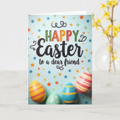 Frohe Ostern Freundschaftskarte Karte (Gelbe Blume)