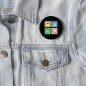 Frohe Ostern Fröhliche Süße Niedliche Festliche Ha Button (Beispiel)