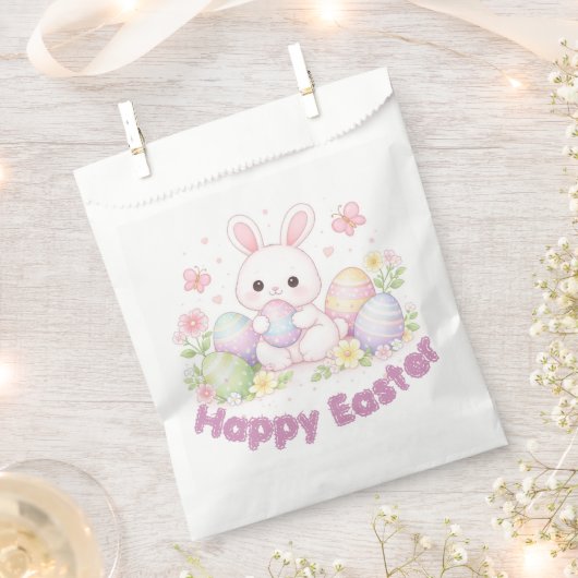 Frohe Ostern Frühjahrsdesign - Süßer Osterhase Geschenktütchen (Ausgeschnitten)
