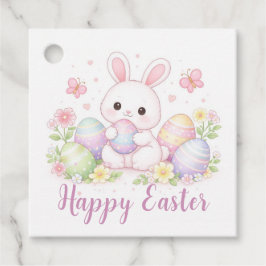 Frohe Ostern Frühlingsdesign - Süßer Osterhase Geschenkanhänger