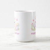 Frohe Ostern Frühlingsdesign - Süßer Osterhase Kaffeetasse (Mittel)