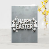 Frohe Ostern Frühlingskarte Karte (Gelbe Blume)