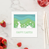 Frohe Ostern, Frühlingslandschaft Urlaub Serviette (Beispiel)