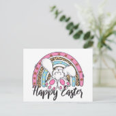 Frohe Ostern für alle!! Postkarte (Stehend Vorderseite)