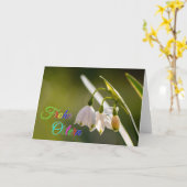 Frohe Ostern für Deine Liebsten! Karte (Gelbe Blume)