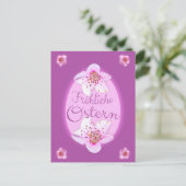 Frohe Ostern für Deine Liebsten! Postkarte (Stehend Vorderseite)