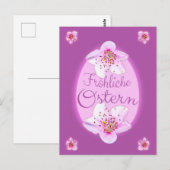 Frohe Ostern für Deine Liebsten! Postkarte (Vorne/Hinten)