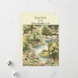 Frohe Ostern für Schwestern und Schwager Feiertagskarte