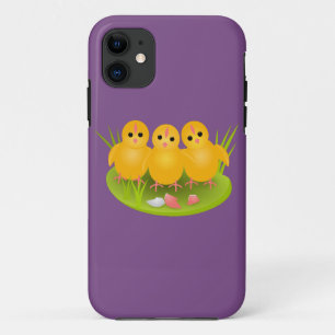 Frohe Ostern gelbe Küken auf grünem Gras Case-Mate iPhone Hülle