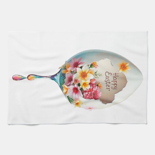 Frohe Ostern! Geschirrtuch (Horizontal)