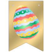 Frohe Ostern Girlande Banner Osterhase Dekoration (Erste Fahne)