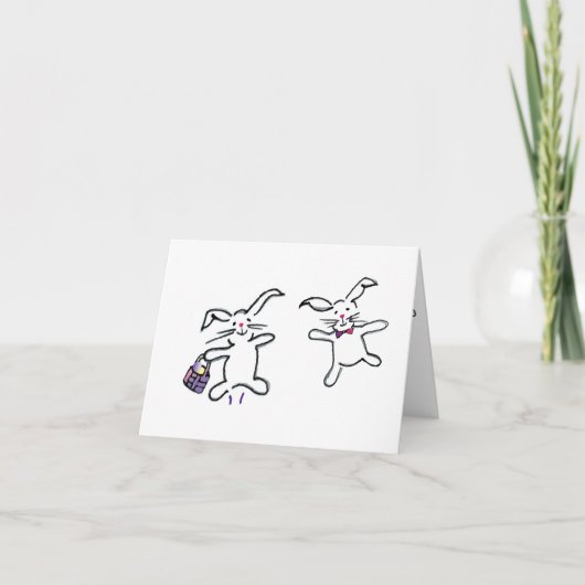 Frohe Ostern, glücklicher Frühling Feiertagskarte (Vorderseite)