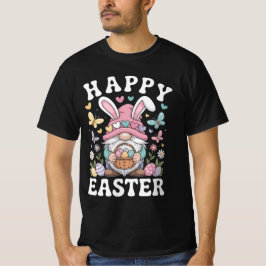 Frohe Ostern Gnom Mit Hasenohren Bunte Eier  T-Shirt