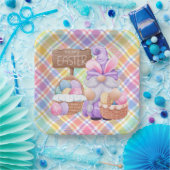 Frohe Ostern Gnom Pappteller (Party)