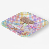 Frohe Ostern Gnom Pappteller (Gewinkelt)