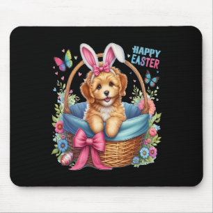 Frohe Ostern Golden Doodle Hunde Liebhaber Ostern  Mousepad