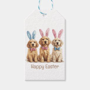 Frohe Ostern Golden Retriever Hunde Hasenohren Geschenkanhänger