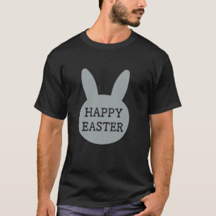Frohe Ostern Grauer Hase Frühlingsfest-Design T-Shirt