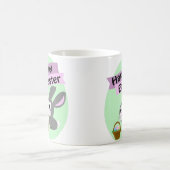 Frohe Ostern! Gray Bunny Kaffeetasse (Mittel)