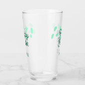 Frohe Ostern grüne Eier Pastell Name Datum einfach Glas (Rechts)