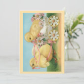 Frohe Ostern Grußkarte Feiertagskarte (Stehend Vorderseite)