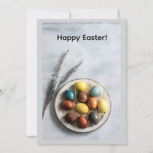 Frohe Ostern Grußkarte Feiertagskarte (Vorderseite)
