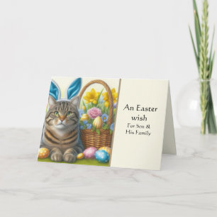 Frohe Ostern Grußkarte für den Sohn Karte
