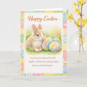 Frohe Ostern Grußkarte Karte (Gelbe Blume)