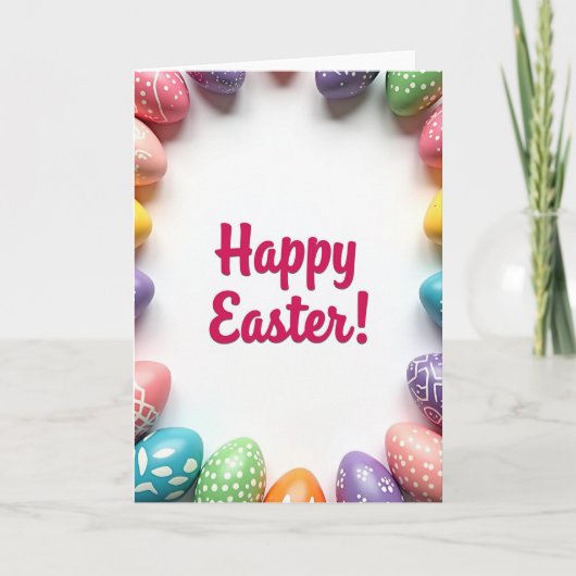 Frohe Ostern Grußkarte Karte (Vorderseite)