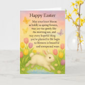 Frohe Ostern Grußkarte Karte (Gelbe Blume)