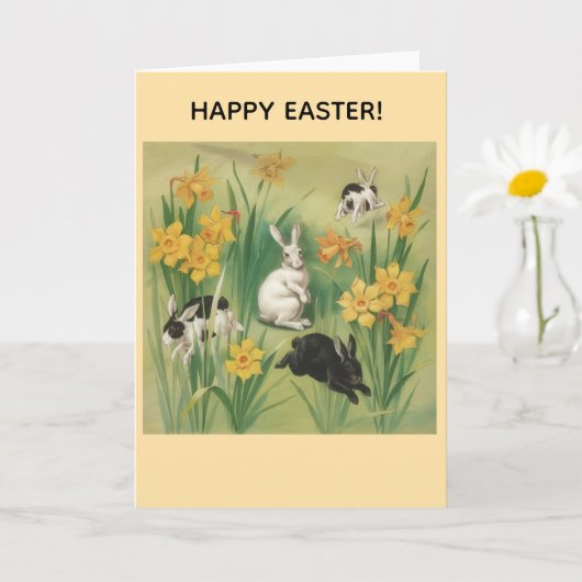 Frohe Ostern Grußkarte Karte (Kleine Pflanze)