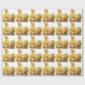 Frohe Ostern Häschen Baby Shower Geschenkpapier (Flach)