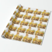 Frohe Ostern Häschen Baby Shower Geschenkpapier (Ungerollt)