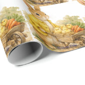 Frohe Ostern Häschen Baby Shower Geschenkpapier (Rolleneckpunkt)