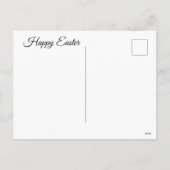 Frohe Ostern Häschen Feiertagspostkarte (Rückseite)