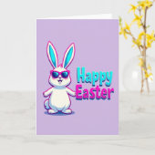 Frohe Ostern Häschen Freund Karte (Gelbe Blume)