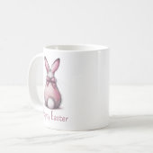 Frohe Ostern Hase Kaffeetasse (Vorderseite Links)
