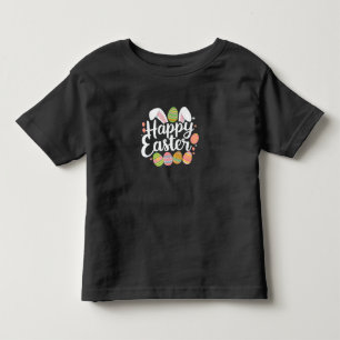 Frohe Ostern Hase Kaninchen Ei Feiertag Kleinkind T-shirt