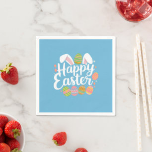 Frohe Ostern Hase Kaninchen Ei Feiertag  Serviette