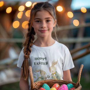 Frohe Ostern Hase Kinder T-Shirt